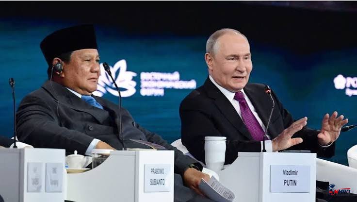 Prabowo Jadi Tamu Kehormatan Putin di Vladivostok, Rusia Sebut Indonesia Mitra Kunci Asia-Pasifik